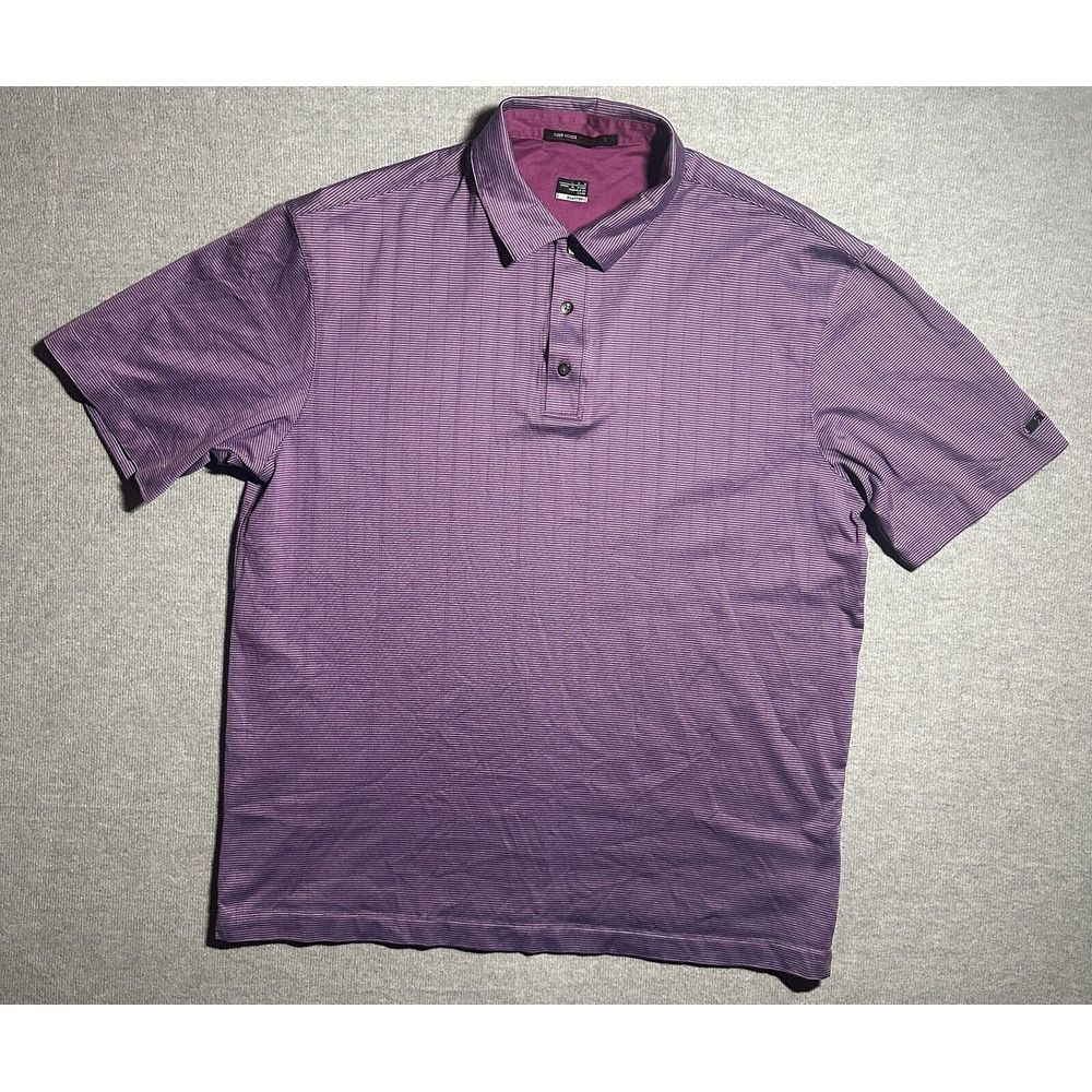 Nike Tiger Woods Golf Polo Shirt Men's Size Large Fit-Dry‎ Purple Y2K VTG